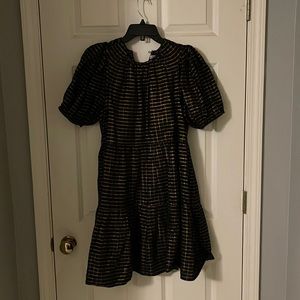 Ulla Johnson Dion Plaid Dress - Midnight